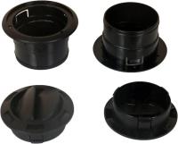 24-0760 Дефлектор черный D100 под гофру 72мм