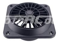 Дефлектор с вентилятором для автомобильного воздуховода, Диаметр соединения 60 мм. Высота общая 58 мм. Цвет черный