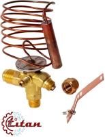 21-2728 Терморасширительный вентиль с внешним уравниванием Титан ТРВ аналог Danfoss TES2 R134a