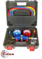 23-0829 Манометрическая станция с быстросъемами R134a R404a R410a R22 №1