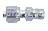 RC-U07332 Переходник Присоединительный d8,5 мм O-Ring гайка-сталь резьба 5/8"-18UNF O-Ring наружная резьба 9/16"-18UNF