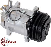 01-2726 Автомобильный компрессор кондиционера Титан 5H14 PV8 12V вертикальные выходы с заправочными портами