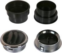 24-0816 Дефлектор черно-хромированный D86 под гофру 69мм