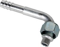 13-1460 Фитинг алюминиевый 8мм 3/8 №6х90˚ O-RING 5/8-18UNF