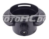 Соединитель с клапаном для автомобильного воздуховода, Диаметр соединения 60 мм. Высота общая 51 мм. Цвет черный