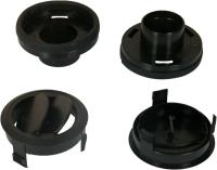 24-0765 Дефлектор черный D82x52 под гофру 47мм