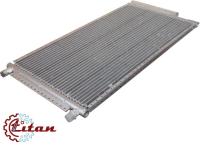 20-0986 Конденсатор кондиционера Титан 14"х27"х18мм со встроенным ресивером