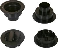 24-0761 Дефлектор черный D99 под гофру 46мм