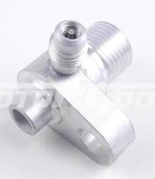 RC-U08398 соединитель на компрессор Mitsubishi средний R134 алюминий резьба 3/4 O-Ring заправочный порт 7/16