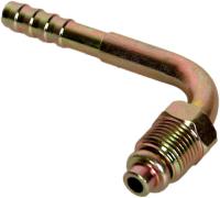 13-0544 Фитинг стальной 8мм 3/8 №6х90˚ 