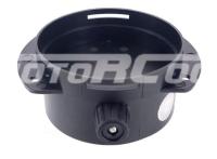 Соединитель с клапаном для автомобильного воздуховода, Диаметр соединения 90 мм. Высота общая 51 мм. Цвет черный