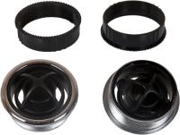 24-0767 Дефлектор черно-хромированный D86x61