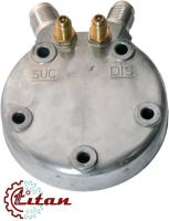 01-0501 Крышка компрессора вертикальная Титан 5H 3/4 16 UNF 7/8 14 UNF FLARE с заправочными портами B 5628