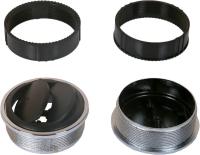 24-0809 Дефлектор черно-хромированный D83х35