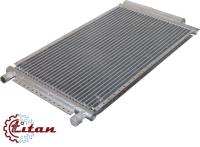 20-0540 Конденсатор кондиционера Титан 12"х21"х18мм со встроенным ресивером