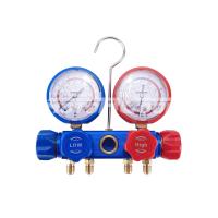 Коллектор с манометрами R134а, R404а. Шкала манометров в "bar" RC-Т0187
