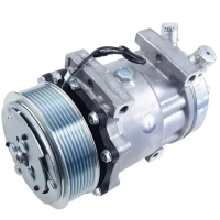 Автомобильный компрессор кондиционера RC-U08125 MotorCool Аналог Sanden 7H15