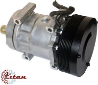 01-0608 Автомобильный компрессор кондиционера Титан 7H15 PV8 153 12V Direct Mount горизонтальные выходы 2х1