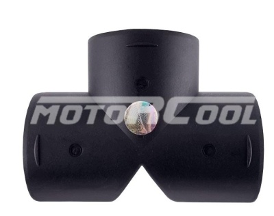 T-образный соединитель для автомобильного воздуховода, Диаметр соединения 42 мм. Длина общая 98 мм. Цвет черный