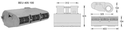 10-1168 Испаритель кондиционера BEU 405-100