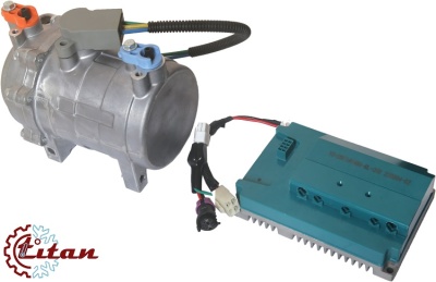 Автомобильный электрический компрессор кондиционера Титан 24V 1400W