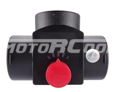 Т-образный соединитель с клапаном для автомобильного воздуховода, Диаметр соединения 75 мм. Длина общая 150 мм. Цвет черный