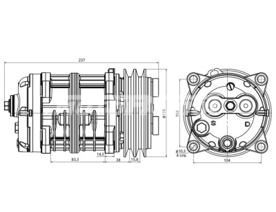 Компрессор RC-U08662 MOTORCOOL