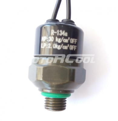 Датчик давления Nissan, OE 92137-40F00, 3/8-24 UNF Male HP: 30 kg/cm2 Off LP: 2.0 kg/cm2 Off, R-12, R134a