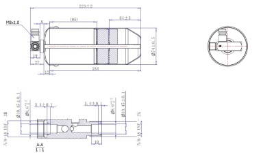 17-1657 Ресивер вертикальный автомобильного кондиционера Титан 230ммх74мм аналог Volvo 8FT351196641
