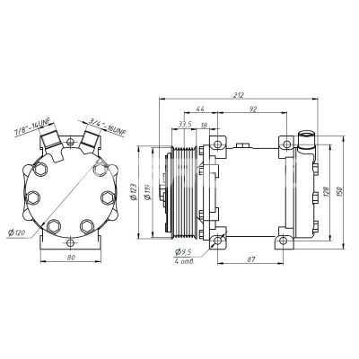 Компрессор RC-U0840Э MOTORCOOL