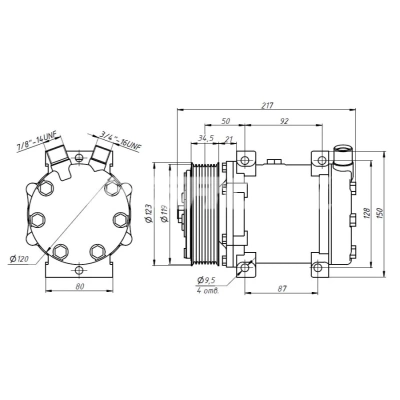 Компрессор RC-U08125 MOTORCOOL