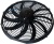 08-1394 Вентилятор 16" Титан 24V Pusher 160W "S" аналог SPAL 385mm 15.2"