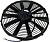 08-2041 Вентилятор 15" Титан 12V Puller 80W аналог SPAL 350mm 14"