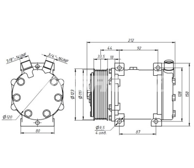 Компрессор RC-U0840 MOTORCOOL