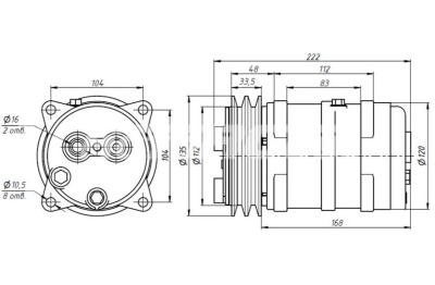 Компрессор RC-U08097Ш MOTORCOOL