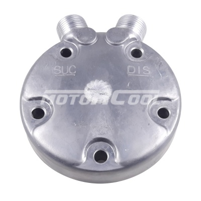 RC-U08176 Крышка компрессора на Sanden 5Н, выходы - вертикальные, O-Ring, 1"-14UNS, 1"-14UNS