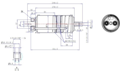 17-1658 Ресивер горизонтальный автомобильного кондиционера Титан 211ммх76мм аналог Arctiс autoholod