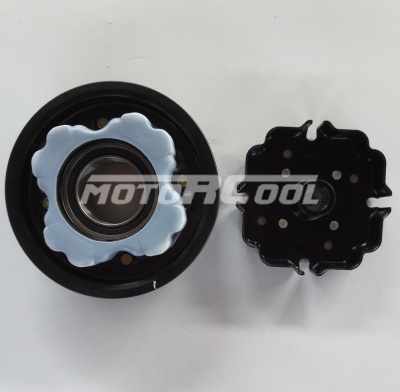 RC-U08435 Комплект: Шкив, Демпфер: Audi, NipponDenso, 7SEU16C, 8-PK, D115/110, h 34, H 44, d 35, шлиц ф13,5
