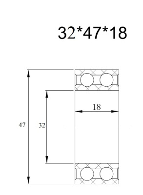 01-0995 Подшипник компрессора кондиционера Титан 47x32x18
