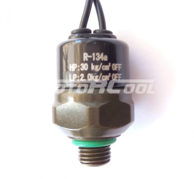 Датчик давления Ford, 3/8-24 UNF Male HP: 30 kg/cm2 Off LP: 2.0 kg/cm2 Off, R-12, R134a