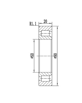 01-2622 Подшипник компрессора кондиционера Титан 90x50x20 BOCK FK40