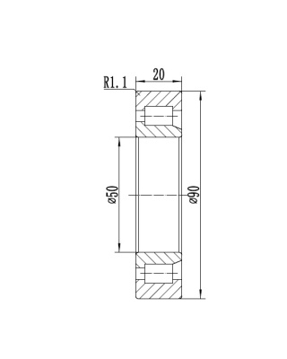 01-2622 Подшипник компрессора кондиционера Титан 90x50x20 BOCK FK40