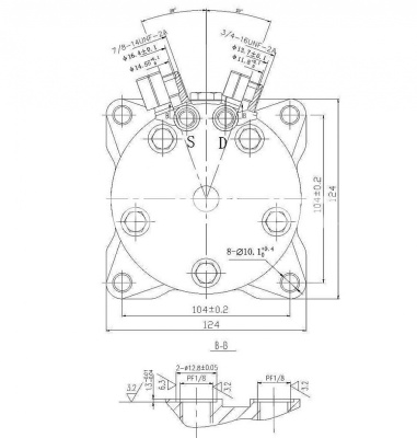 Компрессор RC-U08082 MOTORCOOL