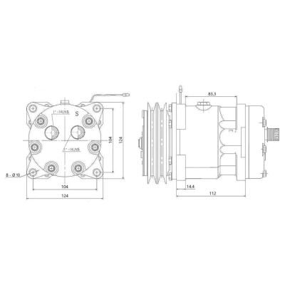 Компрессор RC-U0829К MOTORCOOL