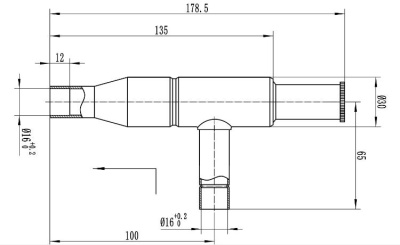 21-1691 Регулятор давления Титан KVL 15 аналог Danfoss 034L0049 5/8 пайка