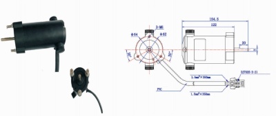 08-1668 Электромотор осевого вентилятора Титан аналог Carrier 2800 об /мин 24V на крыльчатку 220 мм