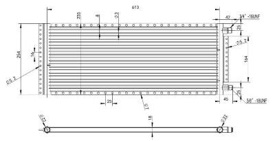 20-1071 Конденсатор кондиционера Титан 10"х25"х18мм