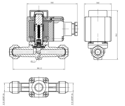 21-1613 Клапан соленоидный Титан EVR6 3/8 SAE Nс аналог Danfoss 032L8072 резьба