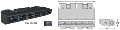 10-1823 Испаритель кондиционера BEU 848L-100 24V LHD O-Ring