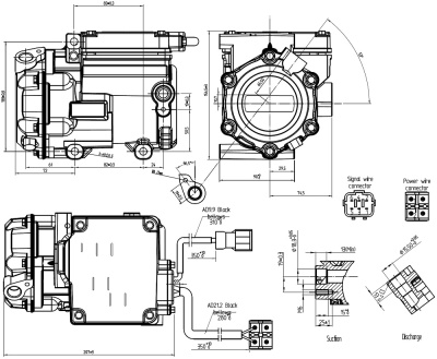 Автомобильный электрический компрессор кондиционера Титан Scroll 18сс 12V